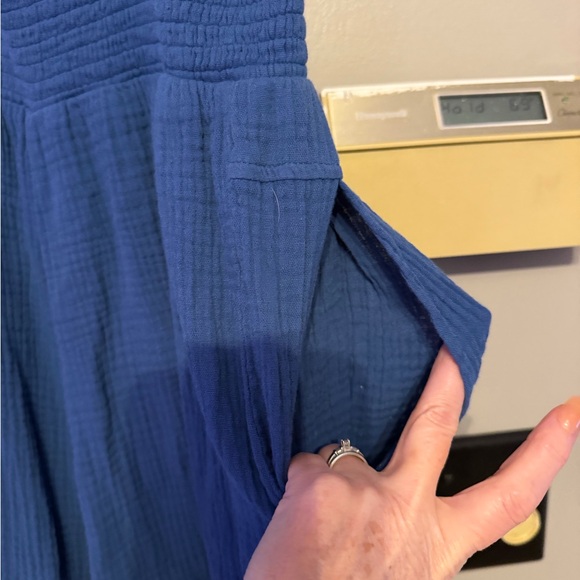 Ces Femme Textured Blue Top - Picture 6 of 9